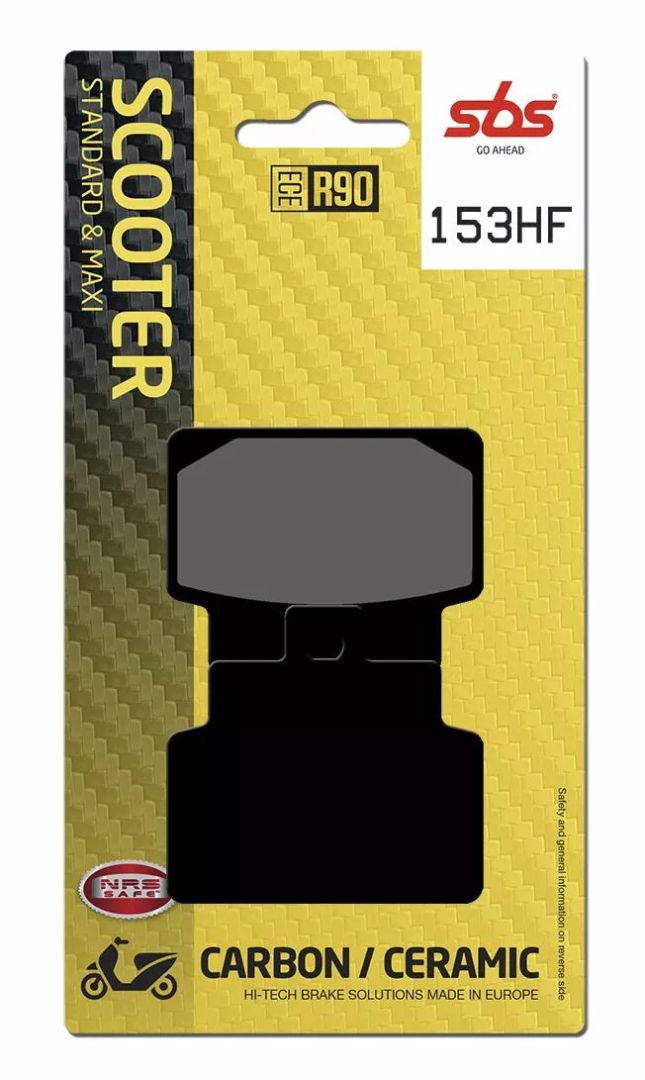 Sbs 153HF CT Scooter Carbon Tech Organic fékbetétek Fékbetét 0