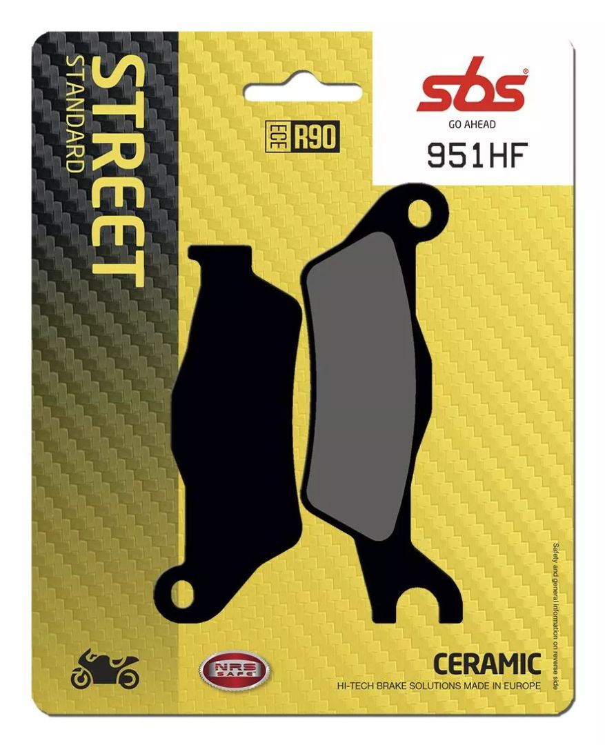 Sbs 951HF HF utcai kerámia szerves fékbetétek Fékbetét 0