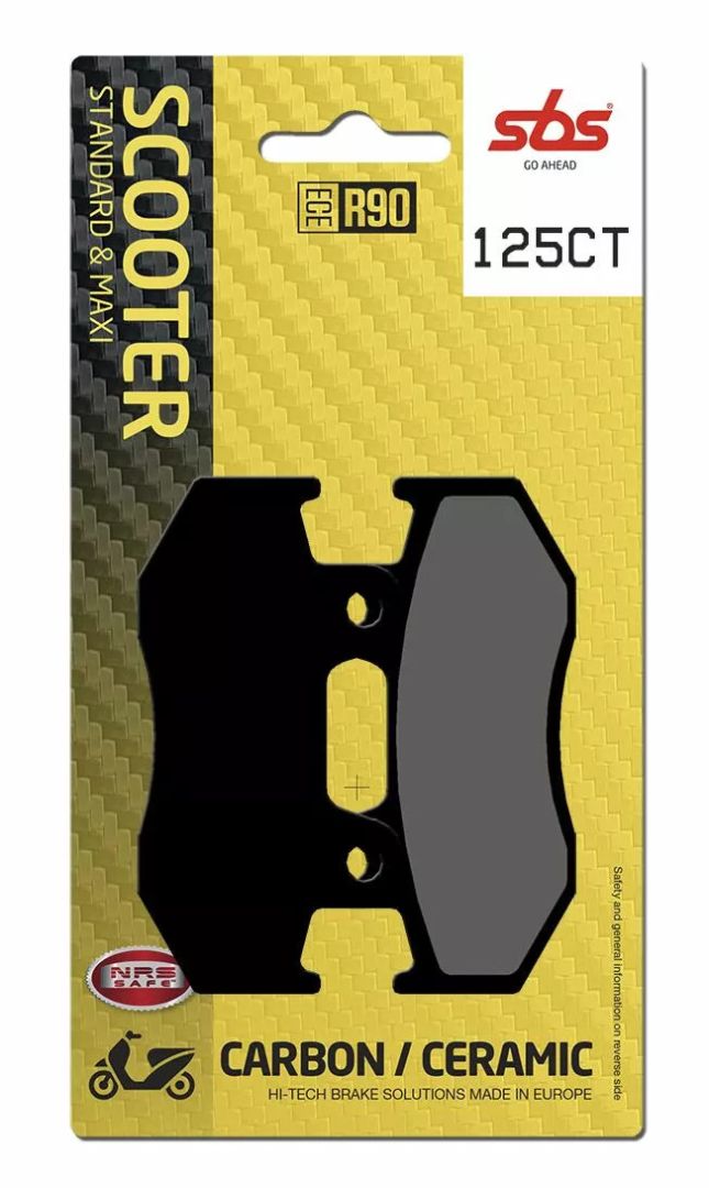 Sbs 125CT CT Scooter Carbon Tech Organic fékbetétek Fékbetét 0