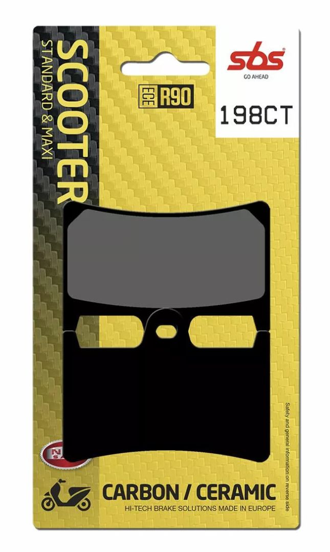 Sbs 198CT CT Scooter Carbon Tech szerves fékbetétek Fékbetét 0