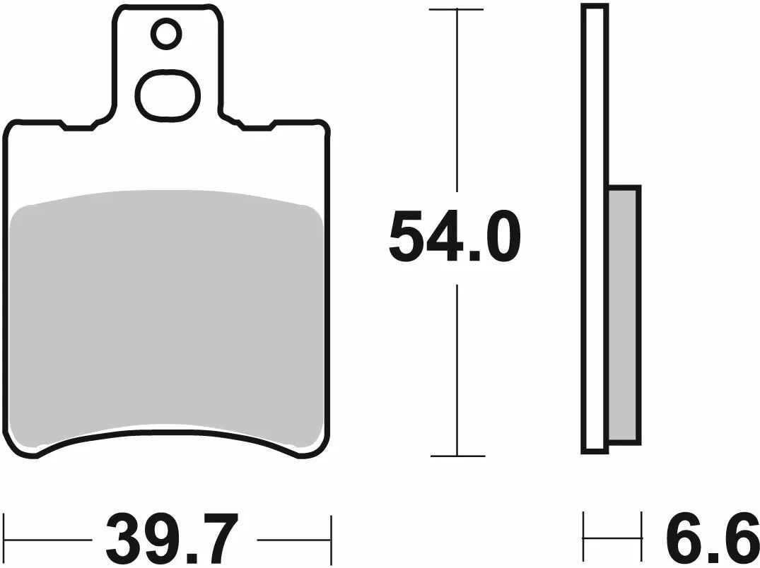 Sbs 114CT CT Scooter Carbon Tech Organic fékbetétek Fékbetét 1