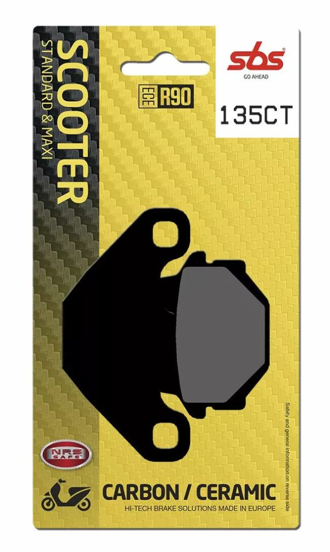 Sbs 135CT CT Scooter Carbon Tech Organic fékbetétek Fékbetét 0