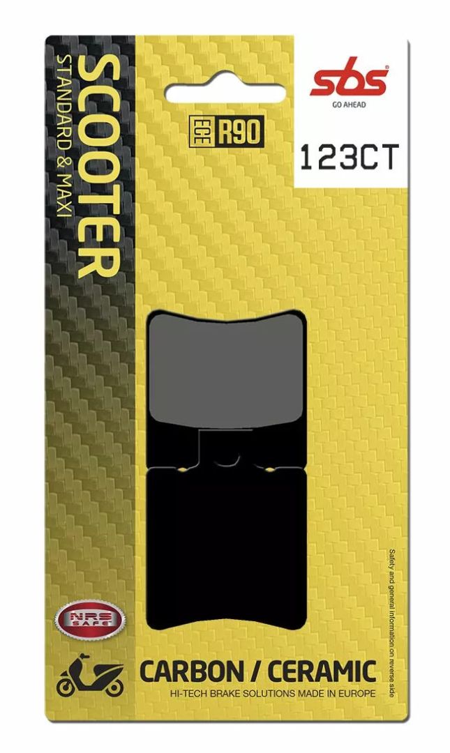 Sbs 123CT CT Scooter Carbon Tech Organic fékbetétek Fékbetét 0