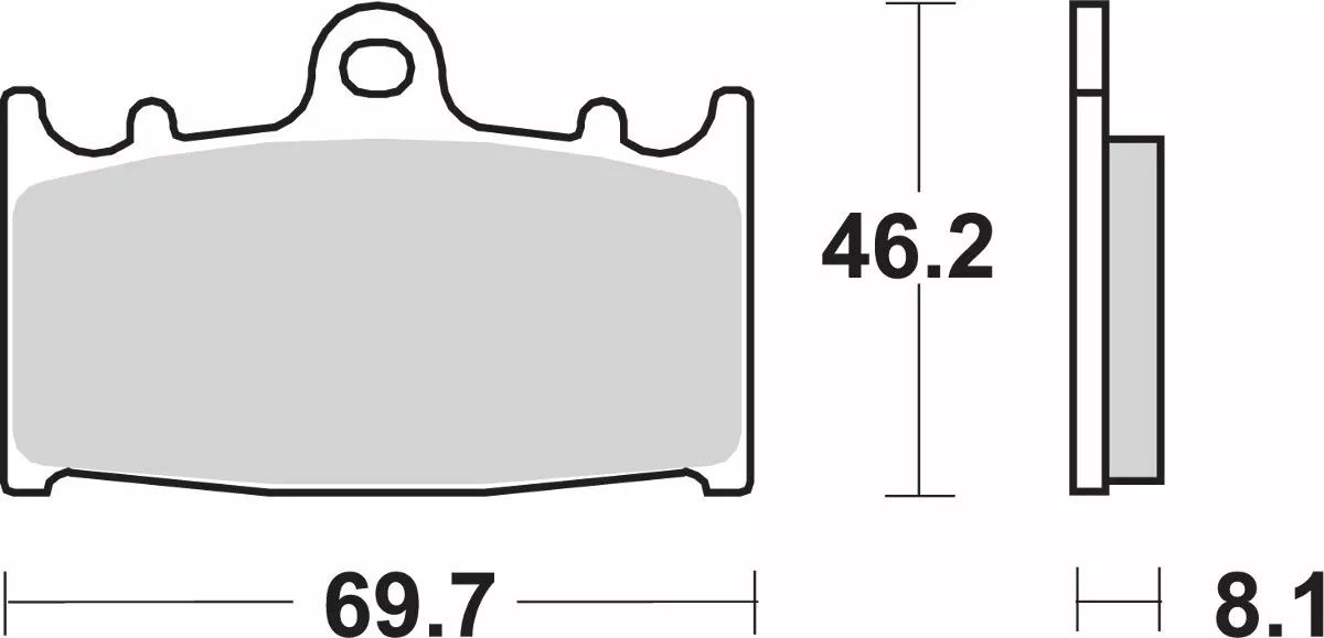 Sbs 631DC DC Racing Dual Carbon fékbetétek Fékbetét 1
