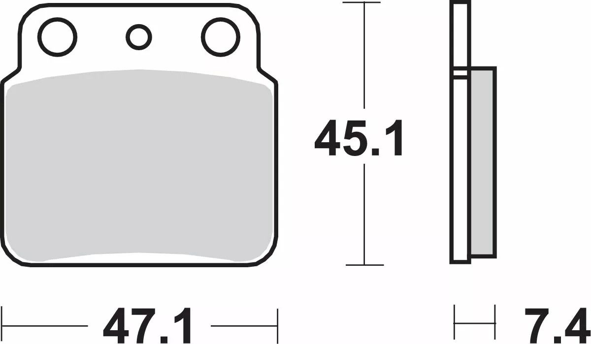 Sbs 649SI SI Offroad szinterezett fékbetétek Fékbetét 1