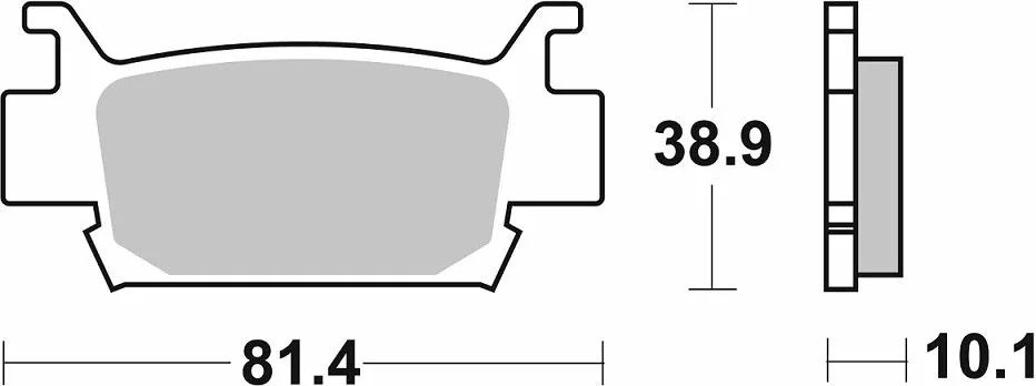 Sbs 829SI SI Offroad szinterezett fékbetétek Fékbetét 1