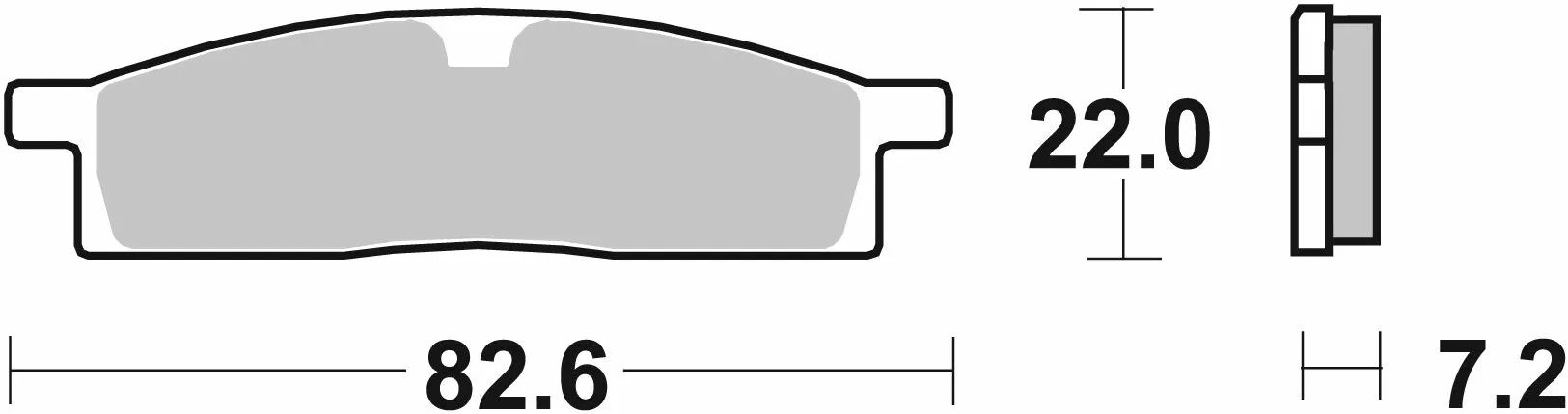 Sbs 589RSI RSI Offroad Racing szinterezett fékbetétek Fékbetét 1