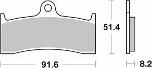 Sbs 676RST RST Fékbetétek Fékbetét 1