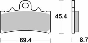 Sbs 877RST RST Fékbetétek Fékbetét 1