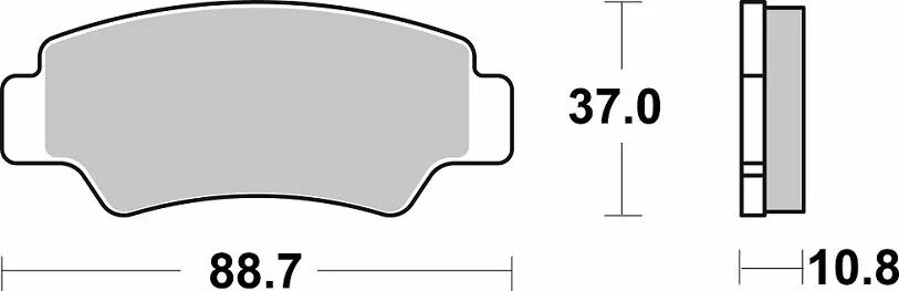 Sbs 987PSI PSI fékbetét Fékbetét 1