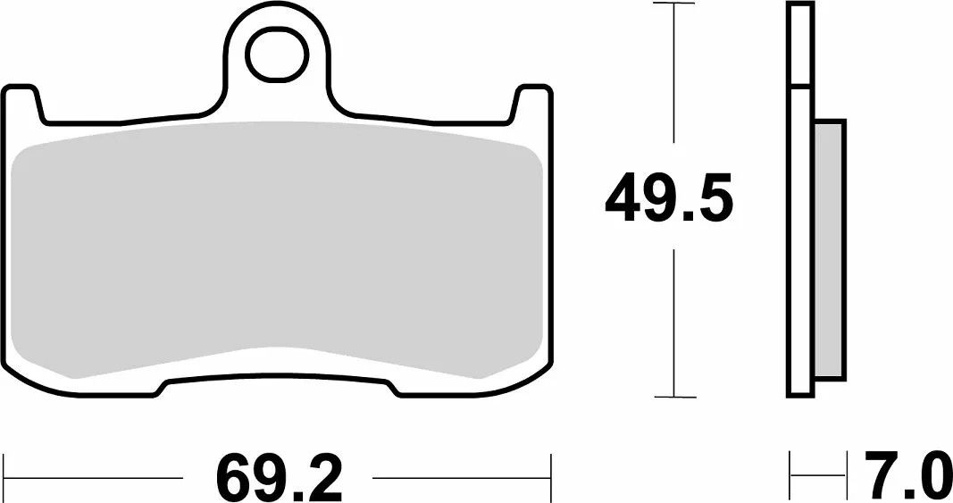 Sbs 782RST RST Fékbetétek Fékbetét 1