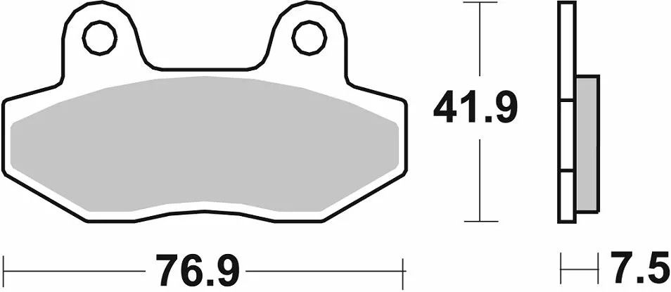 Sbs 814HS HS Street Excel szinterezett első fékbetét Fékbetét 1