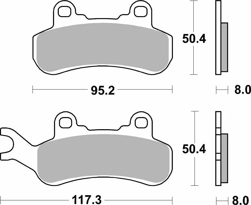 Sbs 956PSI PSI fékbetét Fékbetét 1