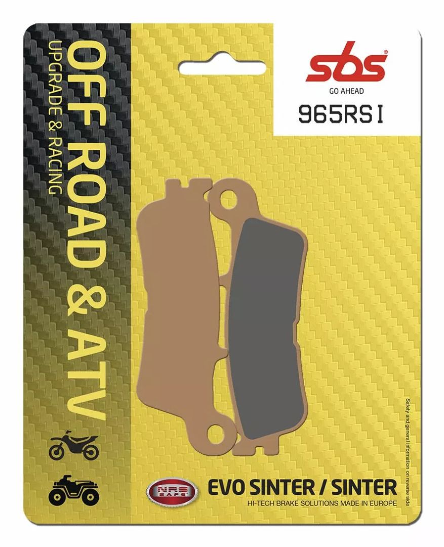 Sbs 965RSI RSI Offroad Racing szinterezett fékbetétek Fékbetét 0