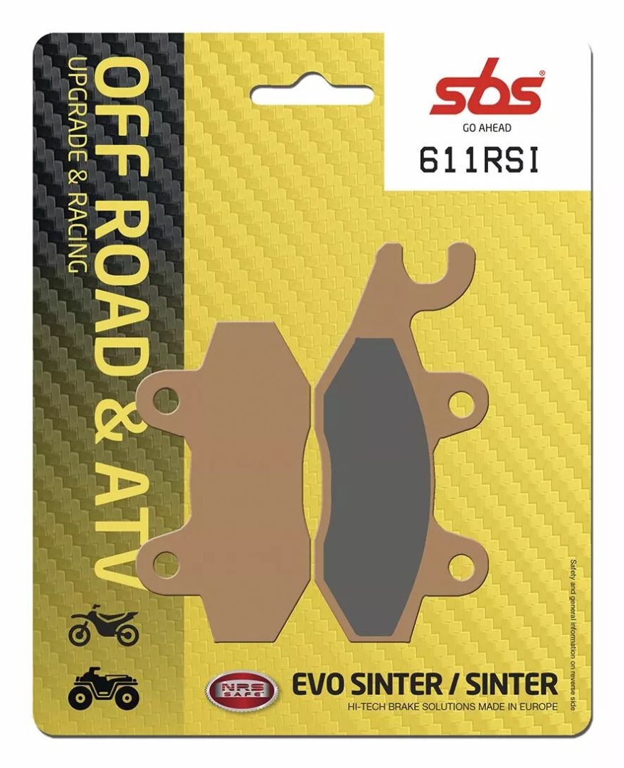 Sbs 611RSI RSI Offroad Racing szinterezett fékbetétek Fékbetét 0