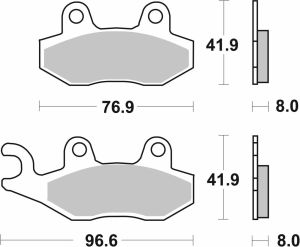 Sbs 611RSI RSI Offroad Racing szinterezett fékbetétek Fékbetét 1