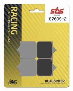 Sbs 870DS-2 DS Racing kettős szinterezett fékbetétek Fékbetét