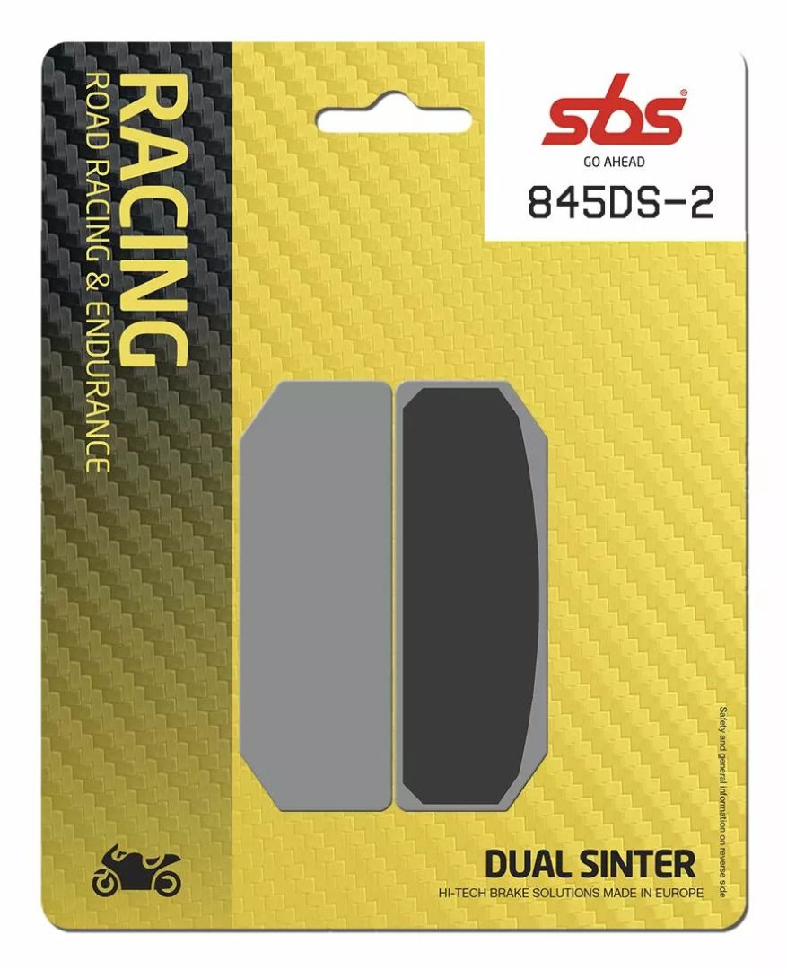 Sbs 845DS-2 DS Racing kettős szinterezett fékbetétek Fékbetét 0