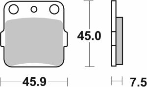 Sbs 592RSI RSI fékbetét Fékbetét 1
