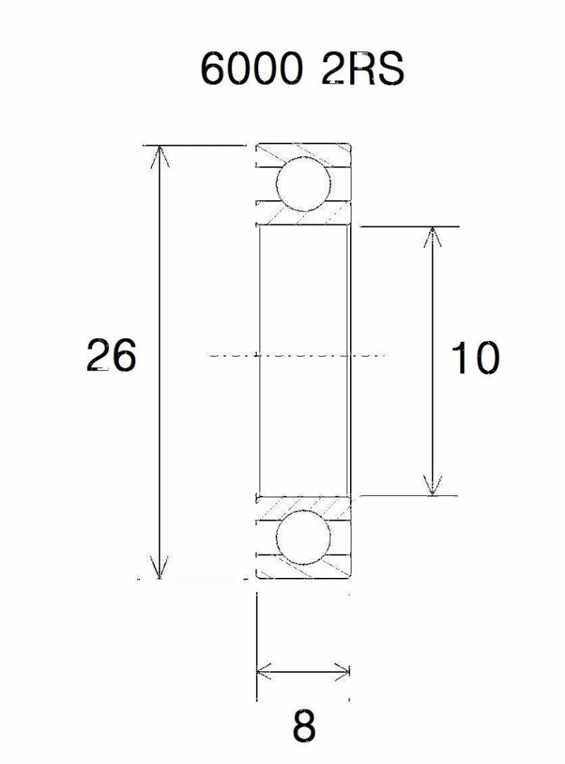 Black bearing UB-6000-B3 B3 csapágy MISC BICYCLE SPECIFIC 0