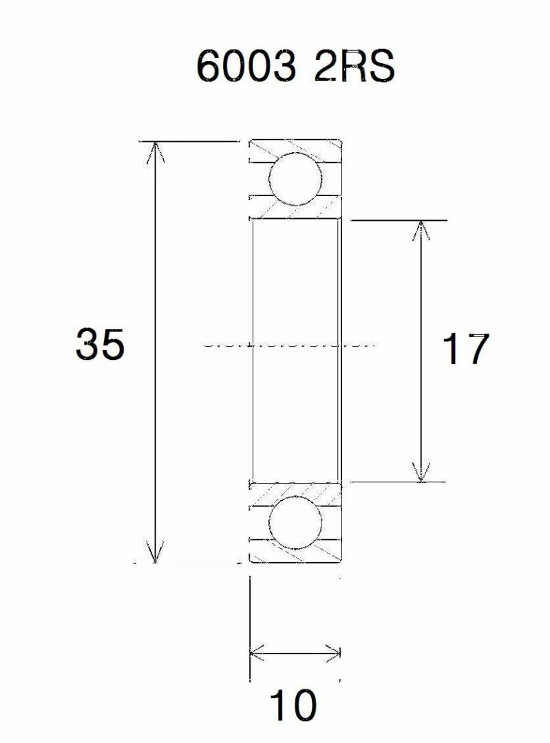Black bearing UB-6003-B3 B3 csapágy MISC BICYCLE SPECIFIC 0