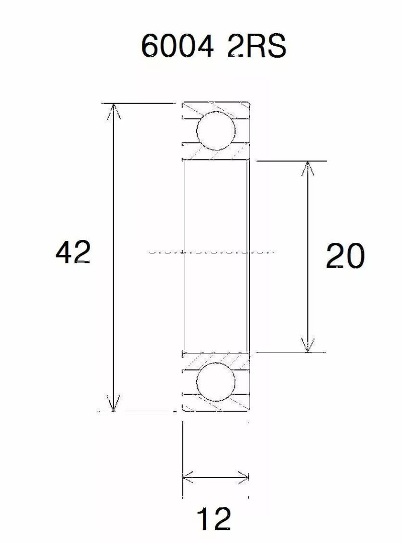 Black bearing UB-6004-B3 B3 csapágy MISC BICYCLE SPECIFIC 0