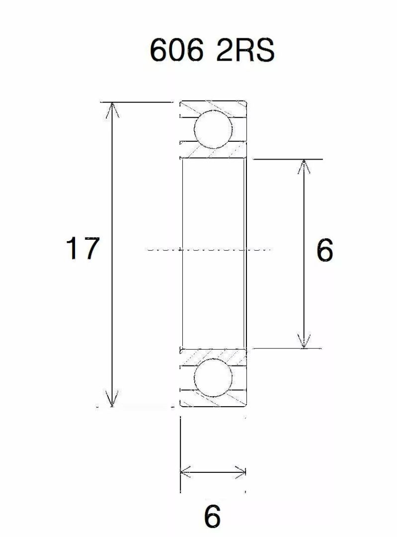 Black bearing UB-606-B3 B3 csapágy MISC BICYCLE SPECIFIC 0
