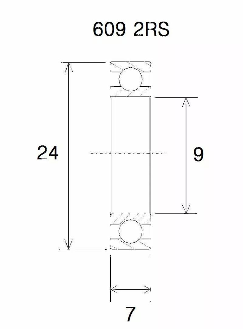 Black bearing UB-609-B3 B3 csapágy MISC BICYCLE SPECIFIC 0