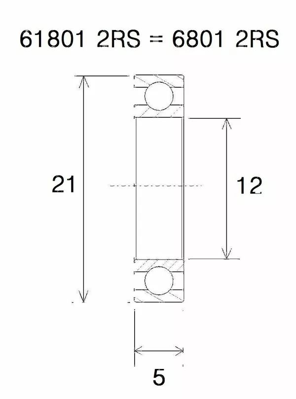 Black bearing UB-6801-B3 B3 csapágy MISC BICYCLE SPECIFIC 0