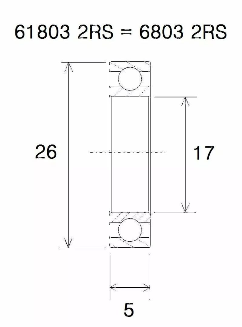 Black bearing UB-6803-B3 B3 csapágy MISC BICYCLE SPECIFIC 0