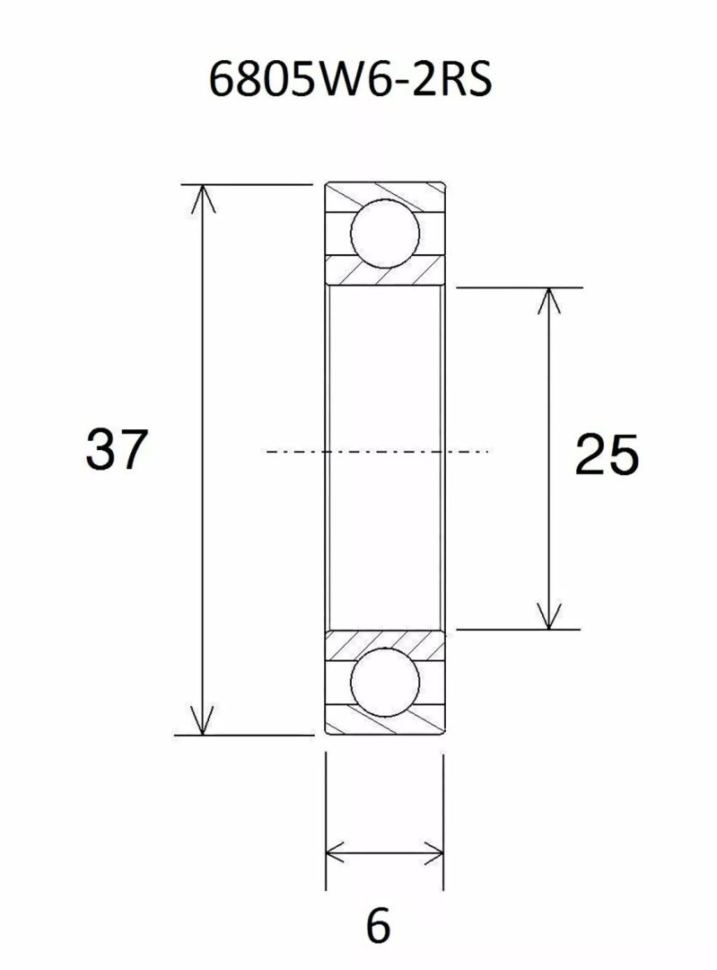 Black bearing UB-6805W6-B3 B3 csapágy MISC BICYCLE SPECIFIC 0