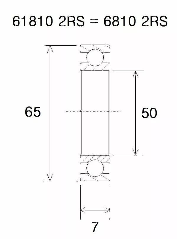 Black bearing UB-6810-B3 B3 csapágy MISC BICYCLE SPECIFIC 0