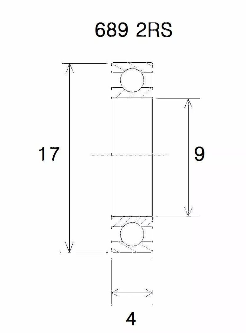 Black bearing UB-689/4-B3 B3 csapágy MISC BICYCLE SPECIFIC 0
