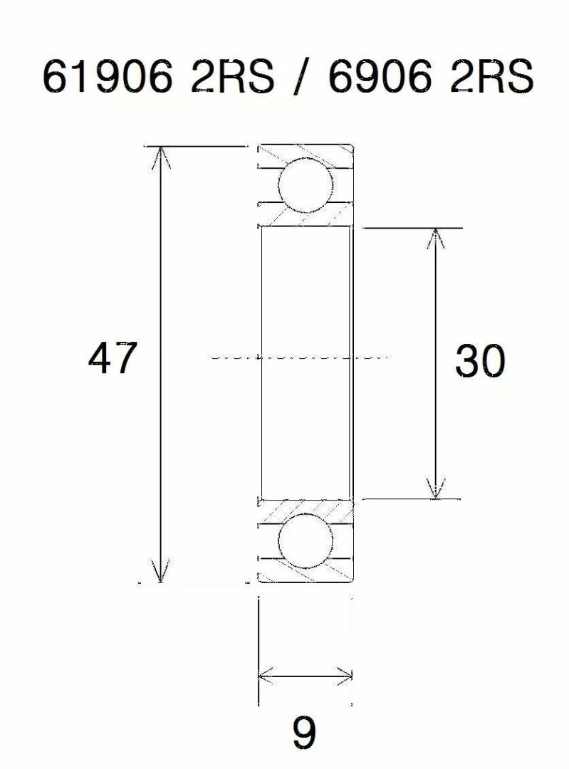 Black bearing UB-6906-B3 B3 csapágy MISC BICYCLE SPECIFIC 0