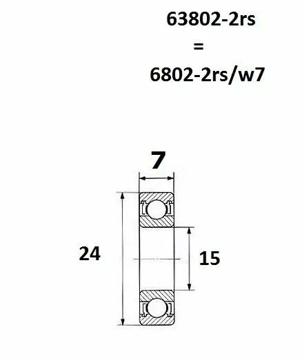 Black bearing UB-63802-Max Max csapágy MISC BICYCLE SPECIFIC 0