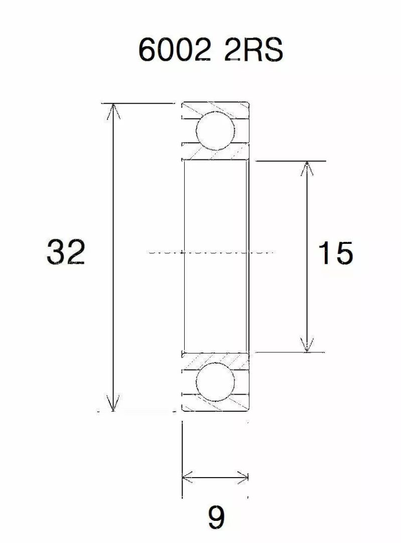 Black bearing UB-6002-B5 B5 csapágy MISC BICYCLE SPECIFIC 0