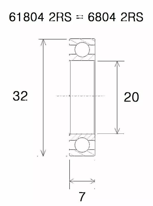 Black bearing UB-6804-B5 B5 csapágy MISC BICYCLE SPECIFIC 0