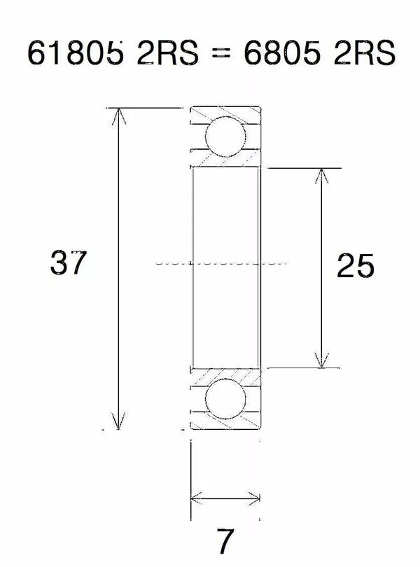 Black bearing UB-6805-B5 B5 csapágy MISC BICYCLE SPECIFIC 0