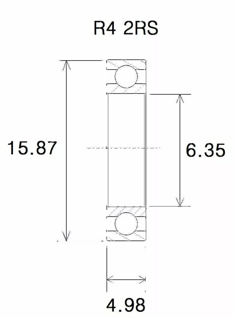 Black bearing UB-R4-B5 B5 csapágy MISC BICYCLE SPECIFIC 0