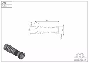 Gilles tooling RGK-660-UF16-SET-B Lábtartó oszlop Lábtartó és lábtartó alkatrészek 1