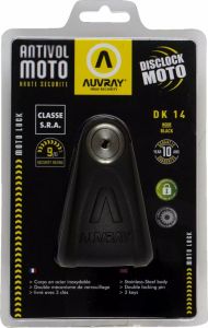 Auvray DK14BCAUV lemez zár DK14 Motorkerékpár lezáró lánc, lakat, zár, tárcsafékzár, riasztó 1