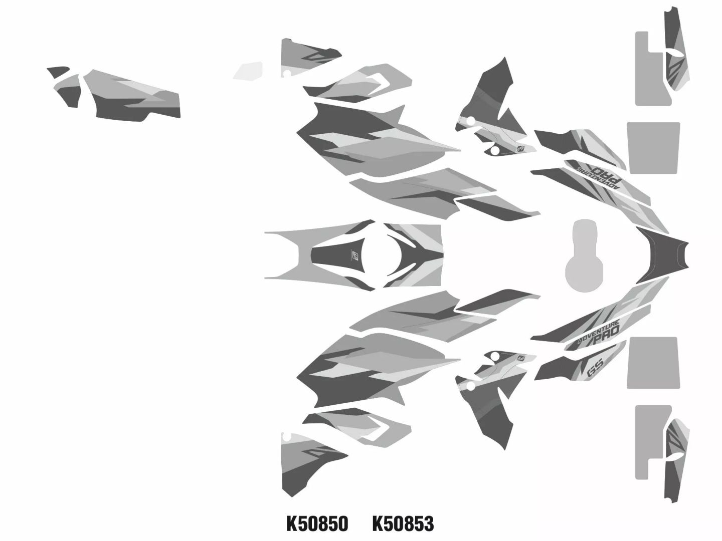 Uniracing K50853 matricakészlet Matrica 1