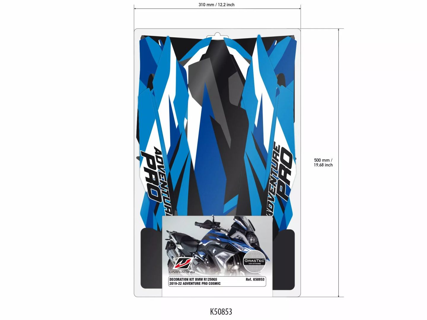 Uniracing K50853 matricakészlet Matrica 2