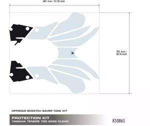Uniracing K50865 Scratch Saver Yamaha Tenere 700 Matrica