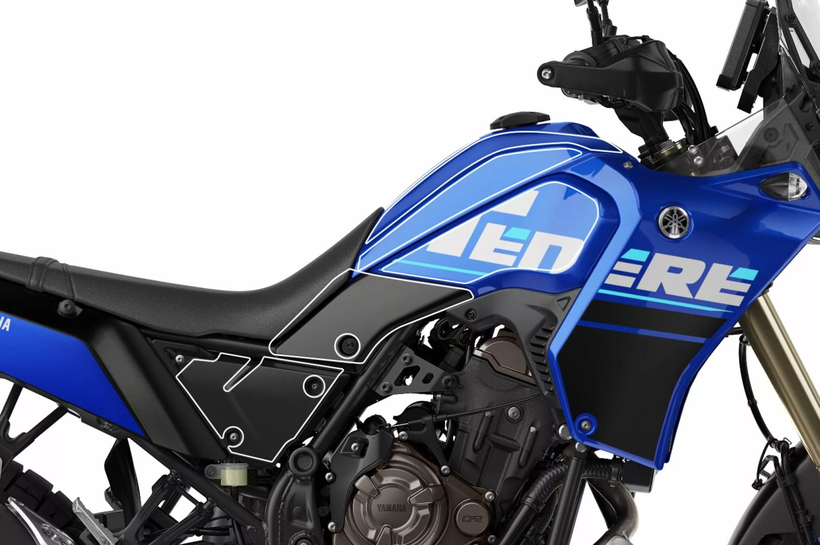 Uniracing K50865 Scratch Saver Yamaha Tenere 700 Matrica 5