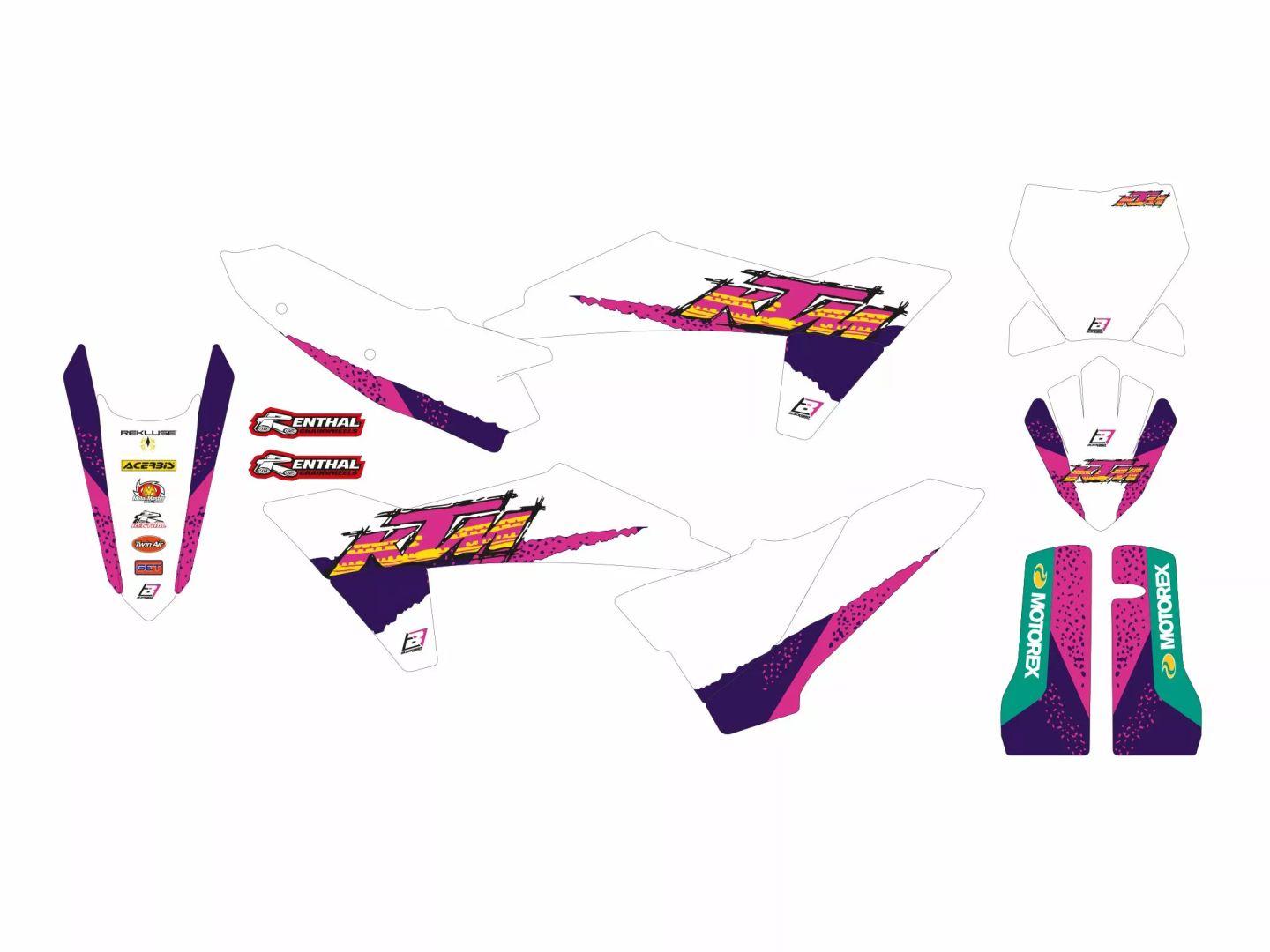 Blackbird racing 8548AA grafikus készlet retro üléshuzat Matrica 0