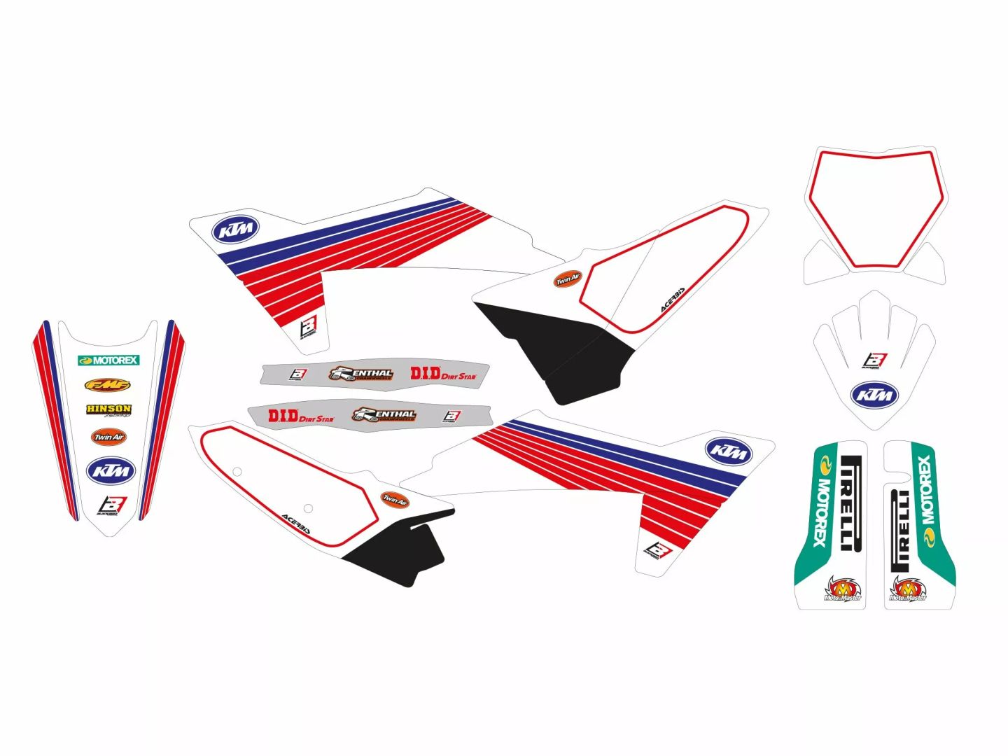 Blackbird racing 8548AA/01 Graphic Kit Retro ülésborítással Matrica 0