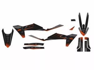 Blackbird racing 8548Y grafikus készlet ülésborítással Matricák és kiállító állványok