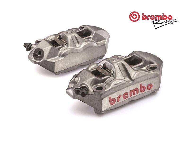 Brembo RADIÁLIS FÉKNYEREG KÉSZLET BREMBO RACING M4 MONOBLOK 100MM + BETÉTEK Féknyereg és tuning féknyereg kittek 0