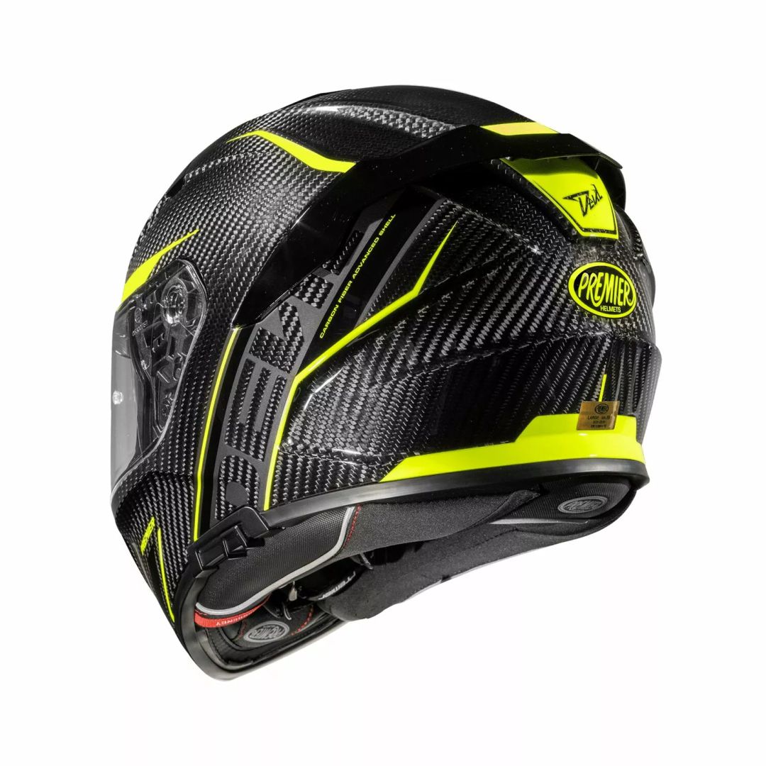 Premier helmets Apintdeicarsty00xs ördög szénstílus bukóSISAK Bukósisak  zárt 3